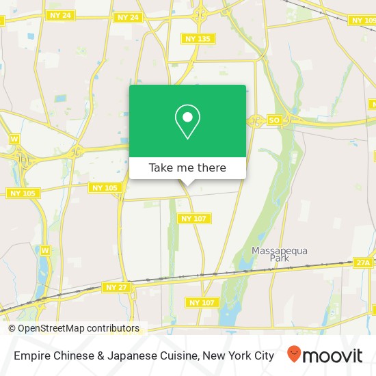 Mapa de Empire Chinese & Japanese Cuisine