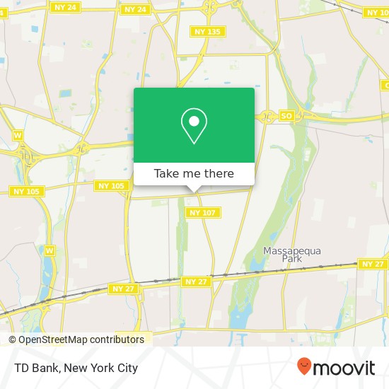 TD Bank map