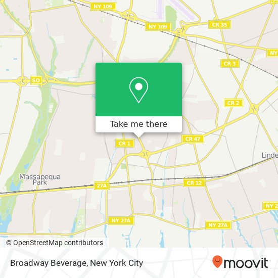 Broadway Beverage map