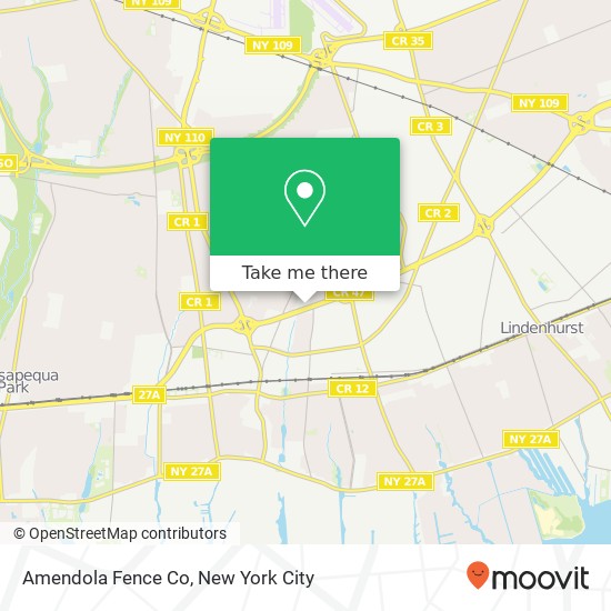 Amendola Fence Co map