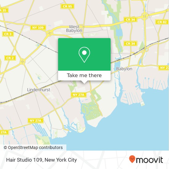 Hair Studio 109 map