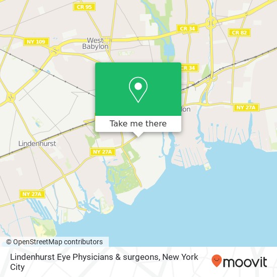 Mapa de Lindenhurst Eye Physicians & surgeons