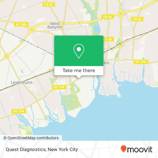 Quest Diagnostics map