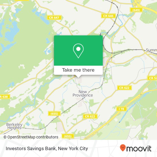 Mapa de Investors Savings Bank