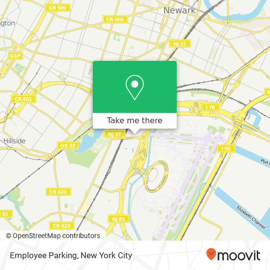 Mapa de Employee Parking