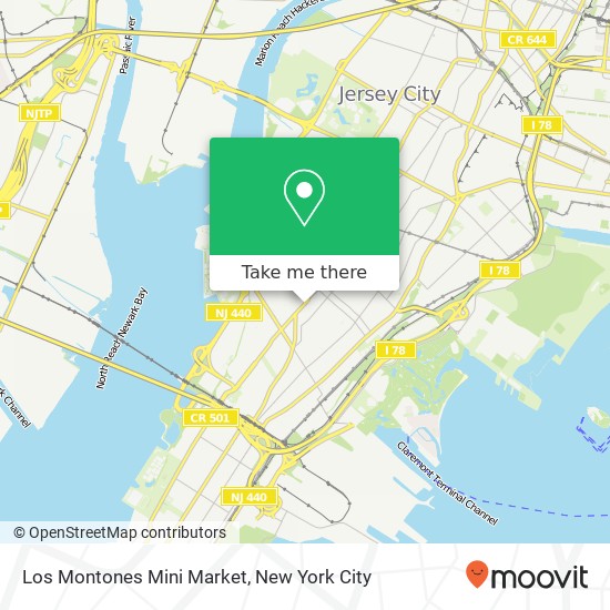 Los Montones Mini Market map