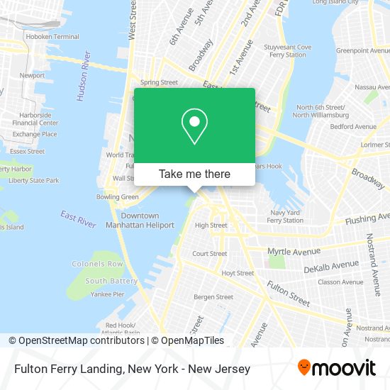 Fulton Ferry Landing map