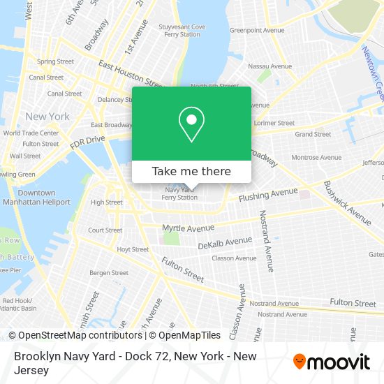 Mapa de Brooklyn Navy Yard - Dock 72