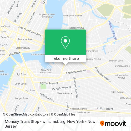 Mapa de Monsey Trails Stop - williamsburg