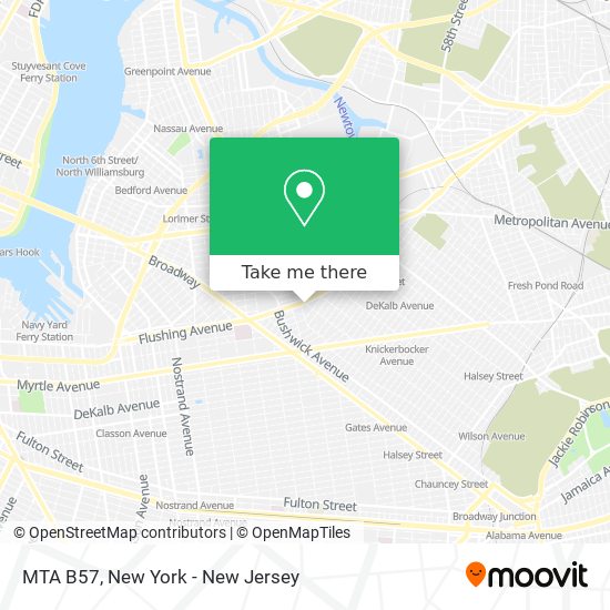 MTA B57 map