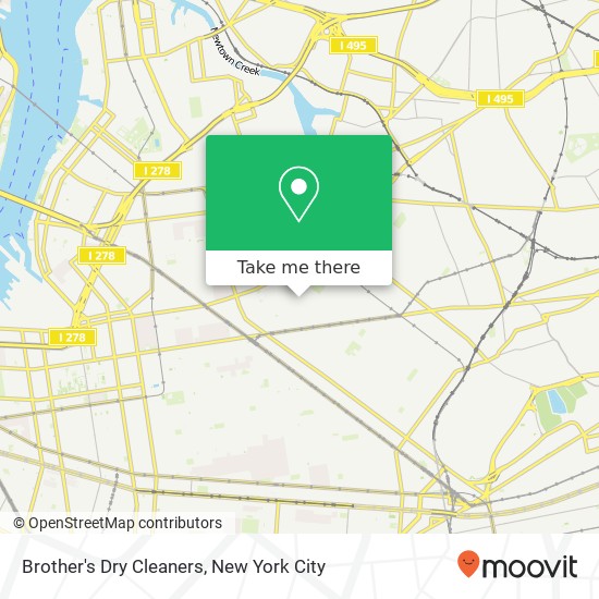 Brother's Dry Cleaners map