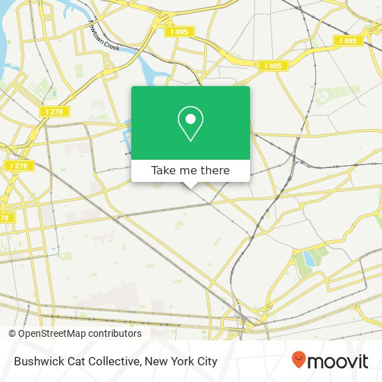 Bushwick Cat Collective map