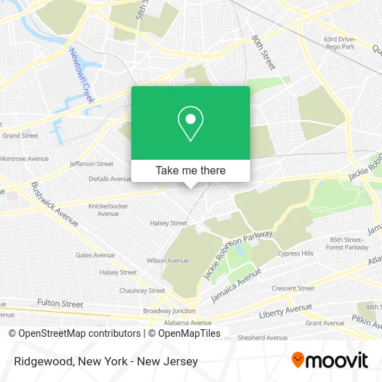 Ridgewood map