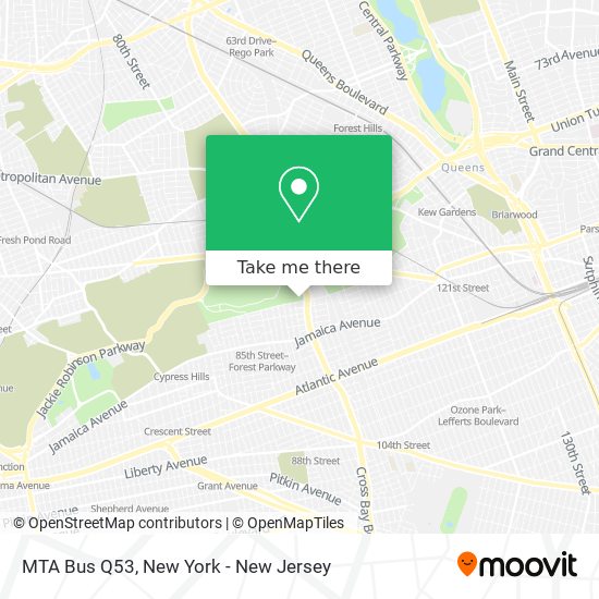 MTA Bus Q53 map