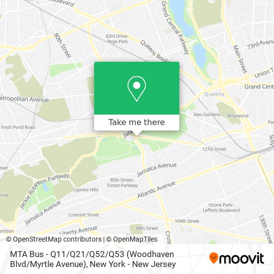MTA Bus - Q11 / Q21 / Q52 / Q53 (Woodhaven Blvd / Myrtle Avenue) map