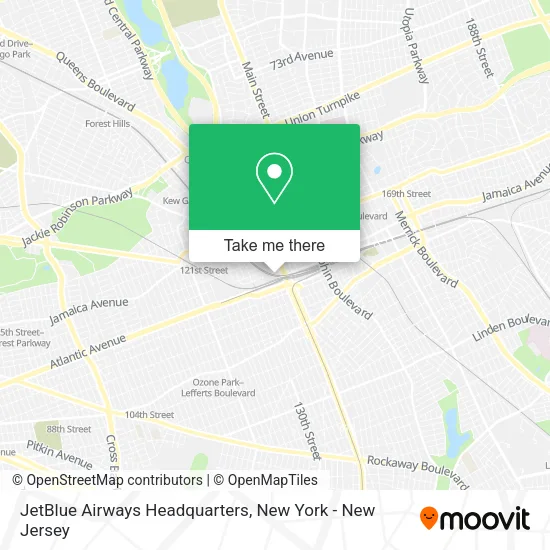 JetBlue Airways Headquarters map