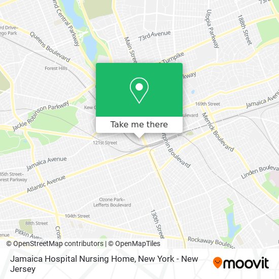 Mapa de Jamaica Hospital Nursing Home