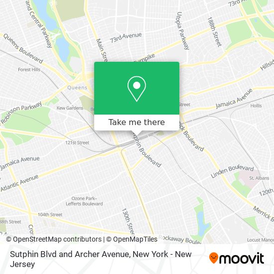 Sutphin Blvd and Archer Avenue map