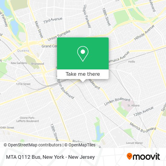 Mapa de MTA Q112 Bus
