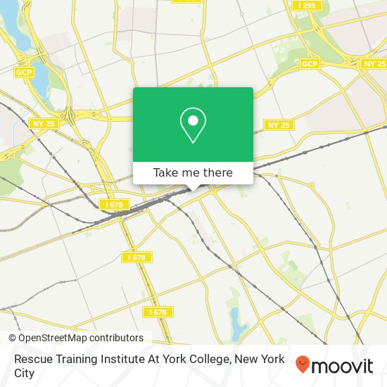 Mapa de Rescue Training Institute At York College