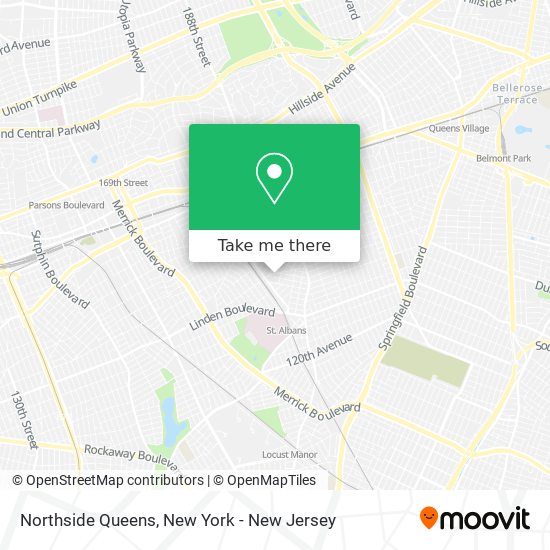 Northside Queens map