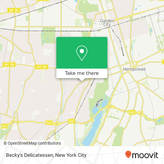 Mapa de Becky's Delicatessen