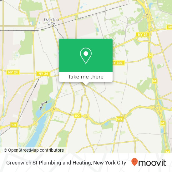 Greenwich St Plumbing and Heating map