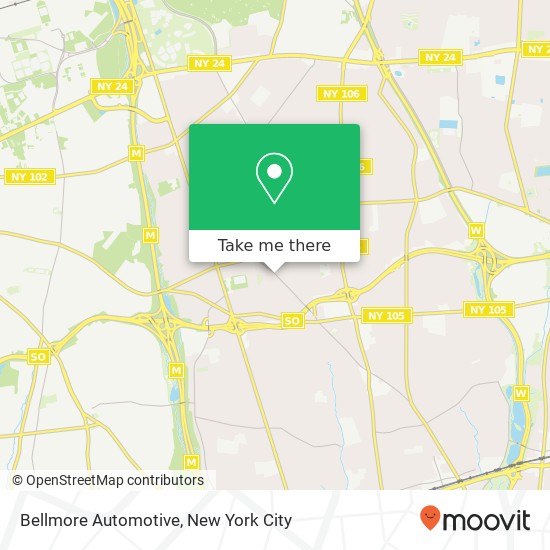 Mapa de Bellmore Automotive