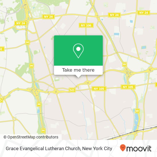 Grace Evangelical Lutheran Church map