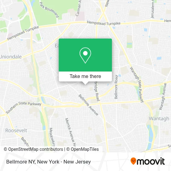 How to Get to Bellmore NY in North Bellmore by Bus or Train?