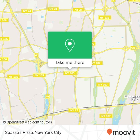 Spazzo's Pizza map