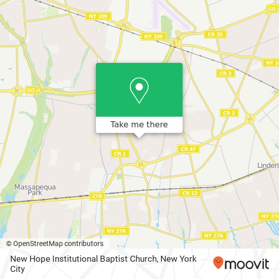 New Hope Institutional Baptist Church map