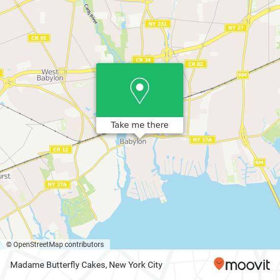 Madame Butterfly Cakes map