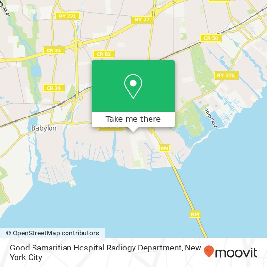 Mapa de Good Samaritian Hospital Radiogy Department