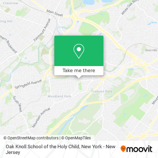 Oak Knoll School of the Holy Child map