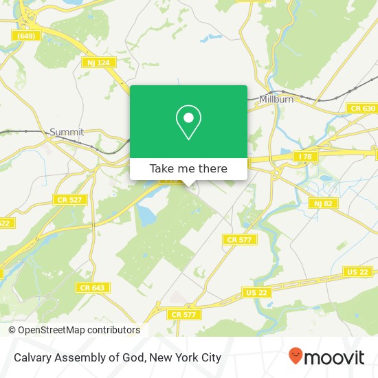Calvary Assembly of God map