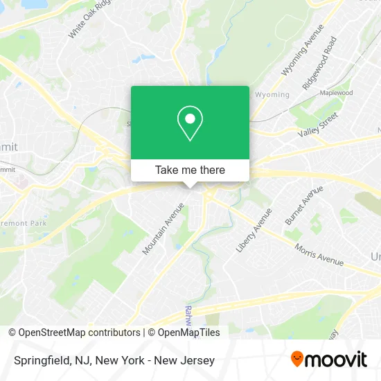 Springfield, NJ map