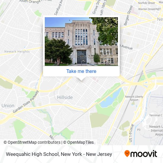 Mapa de Weequahic High School