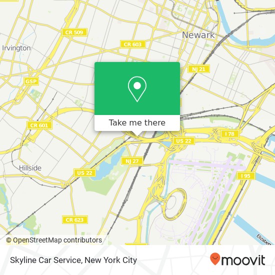Skyline Car Service map
