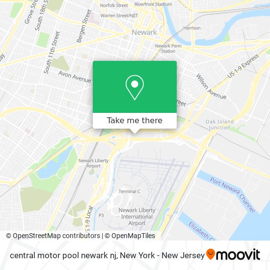 central motor pool newark  nj map