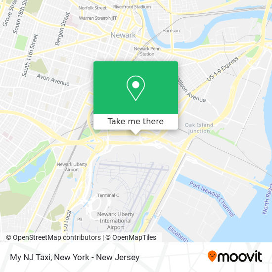 Mapa de My NJ Taxi