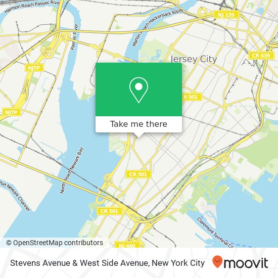 Stevens Avenue & West Side Avenue map