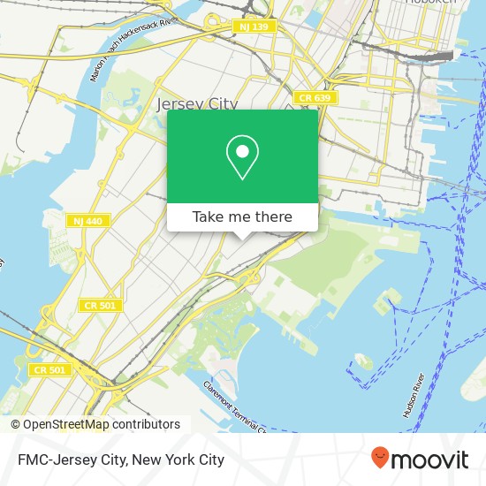 FMC-Jersey City map