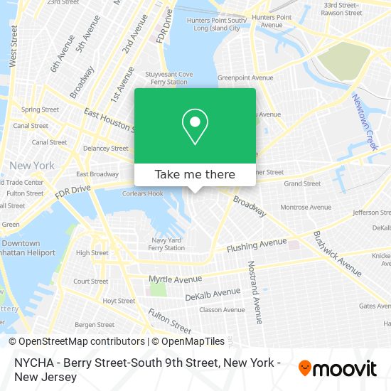 Mapa de NYCHA - Berry Street-South 9th Street