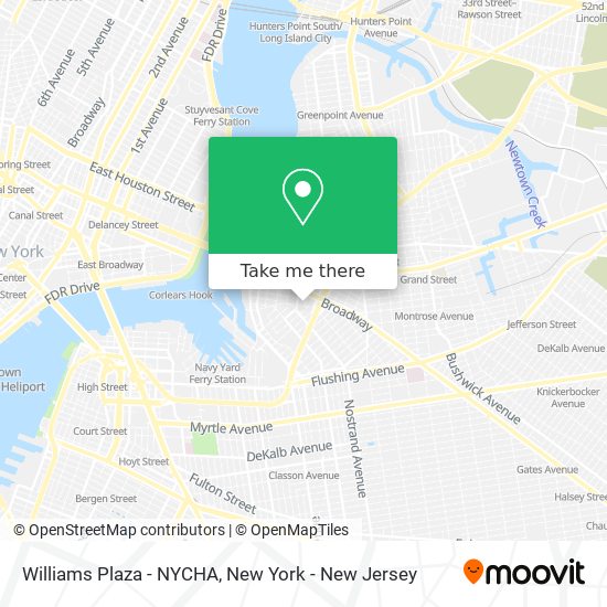 Mapa de Williams Plaza - NYCHA