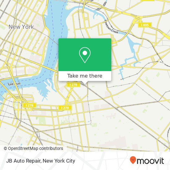 JB Auto Repair map