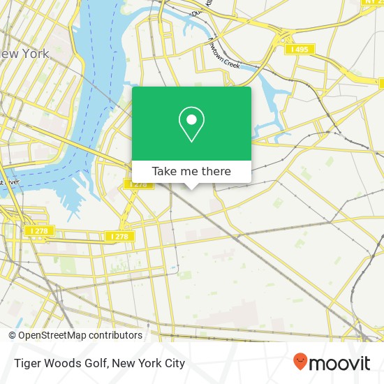 Tiger Woods Golf map