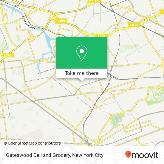 Gateswood Deli and Grocery map
