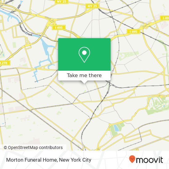 Morton Funeral Home map