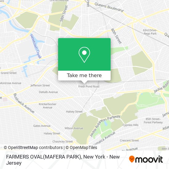 FARMERS OVAL(MAFERA PARK) map